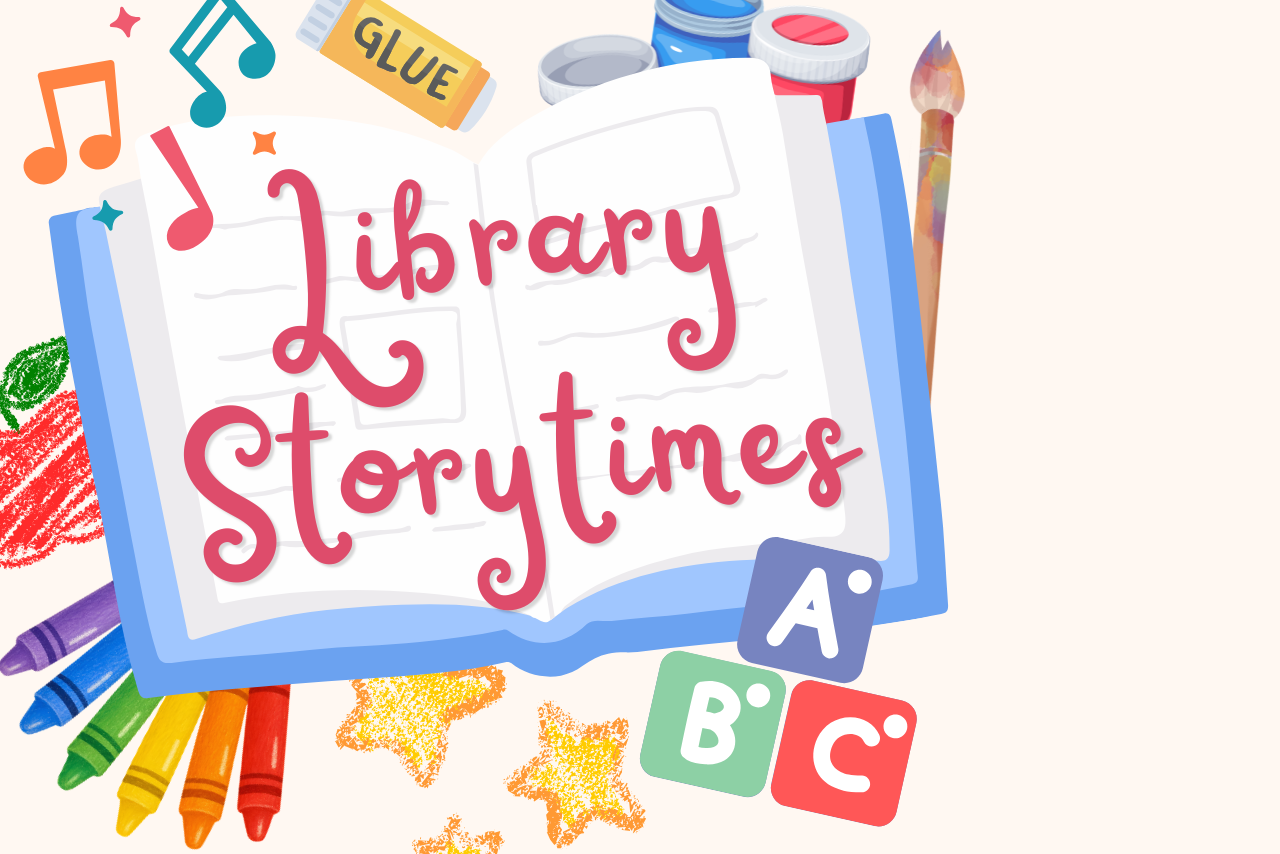 Library Storytimes resuming announcement for 2026.