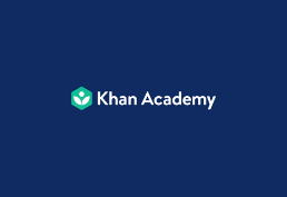Khan Academy logo on a navy blue background