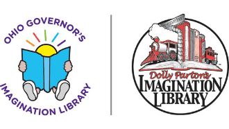 Dolly Parton's Imagination Library/Ohio Governor's Imagination Library logos