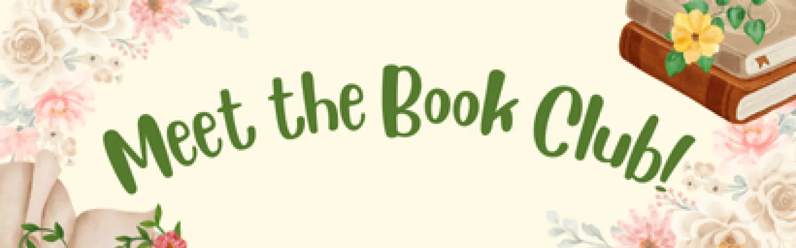 Mt. Orab Library new adult book club announcement. 