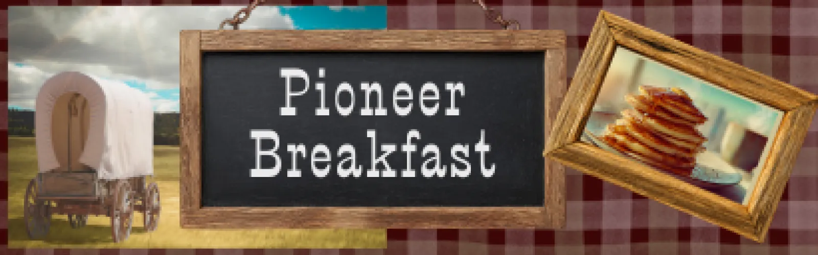 Pictures of Covered Wagon and Johnny Cakes