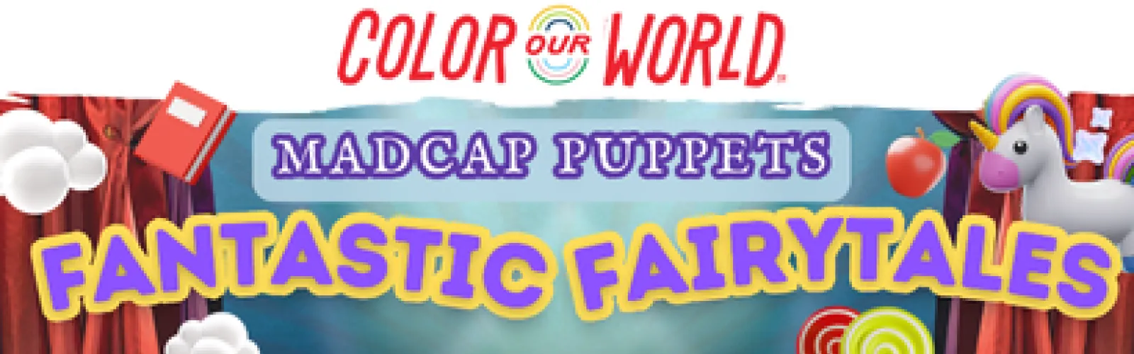 Madcap puppet show performance announcement with Mt. Orab Library.
