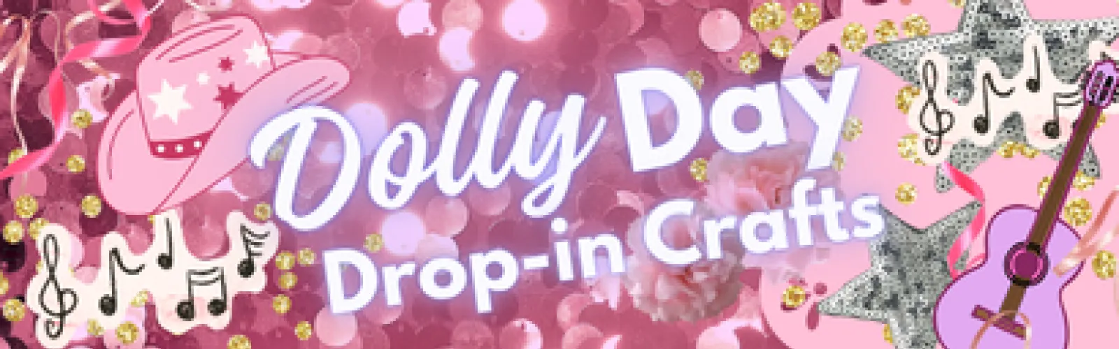 Dolly Day Drop-in Crafts program announcement for Mt. Orab Library.