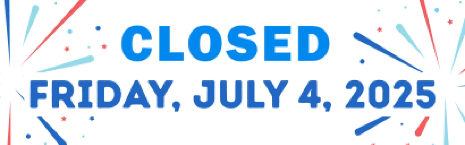 Brown County Public Library July 4, 2025 closure announcement.