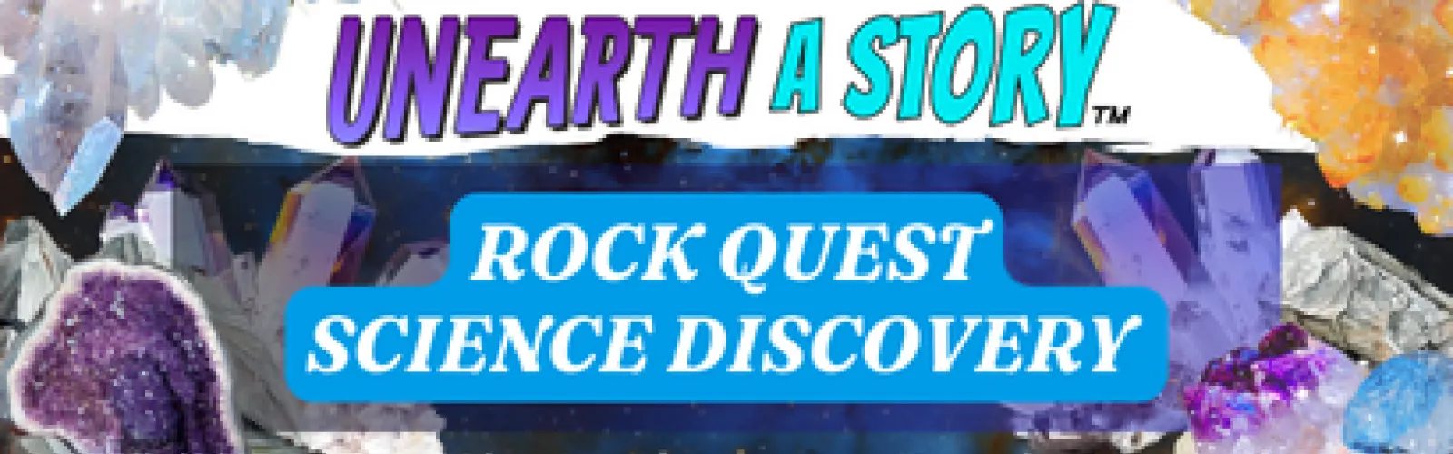 Rock Quest Science Discovery event announcement for Mt. Orab Library.