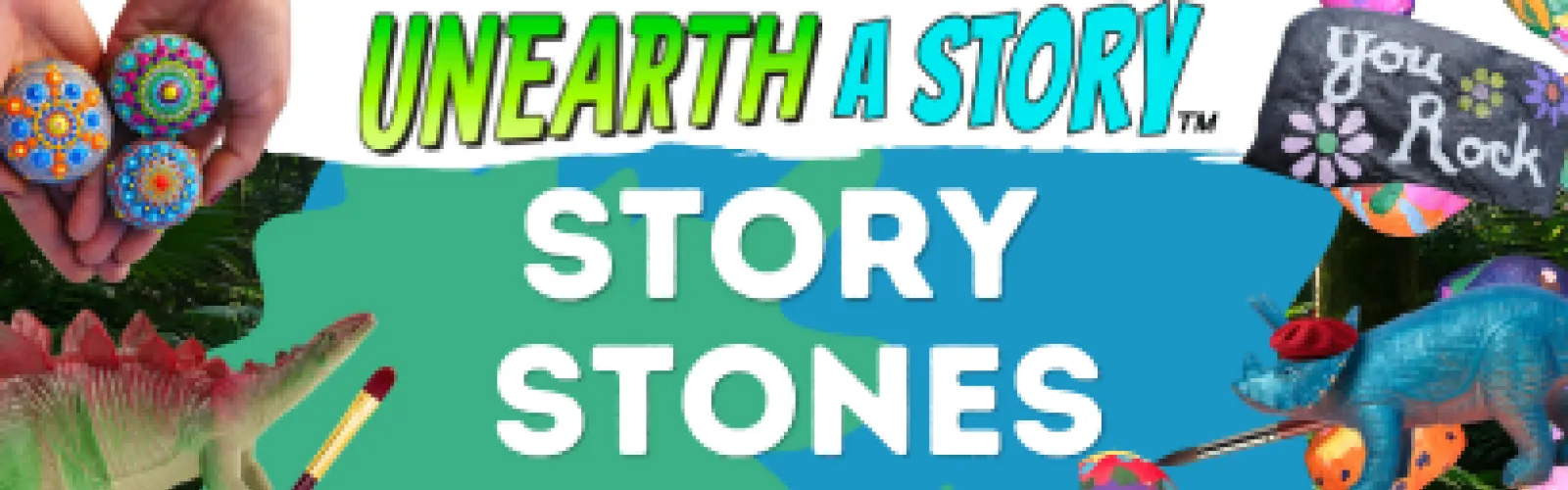 Story Stones Summer Reading Program for Mt. Orab Library announcement.