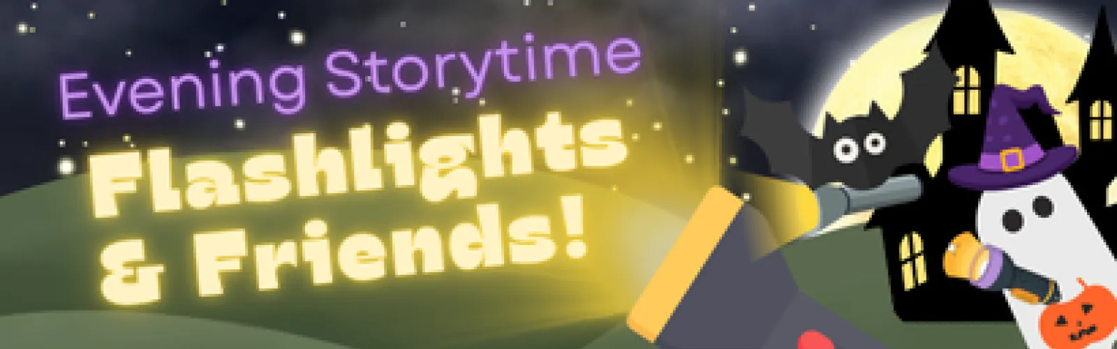 Evening story time event announcement for the Mt. Orab Library.